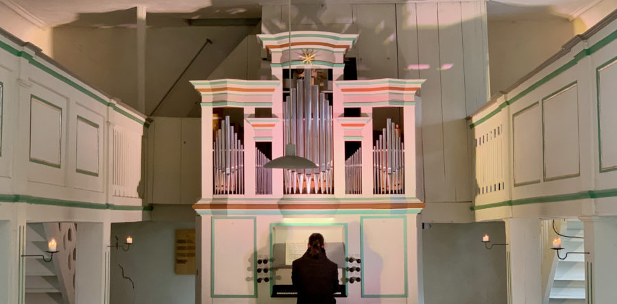 Matthias Grünert unterwegs | Zimmritz | Dorfkirche | Tröbst-Orgel | Mylauer Orgel-Tabulatur | Präludium in B-Dur