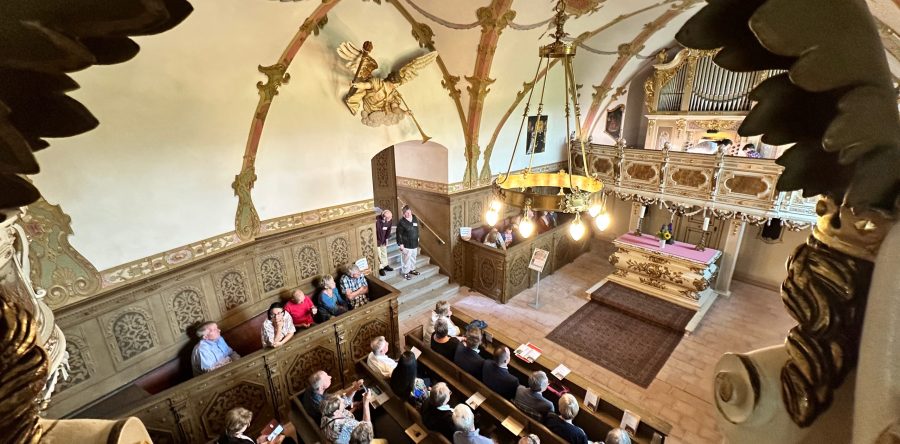 In der Schloßkapelle in Burgk.